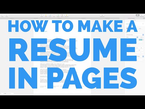 how to make a resume on mac